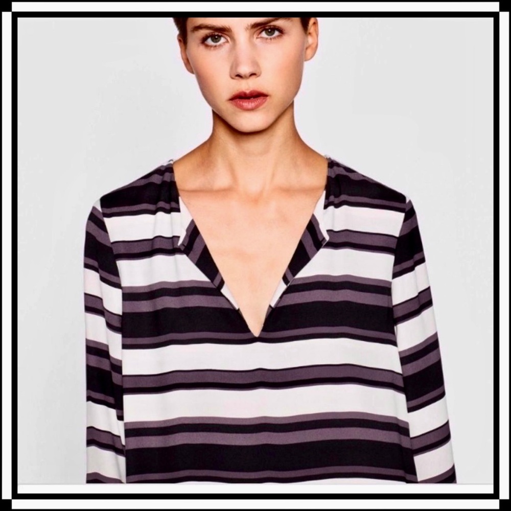 ZARA Striped Blouse (NWT)